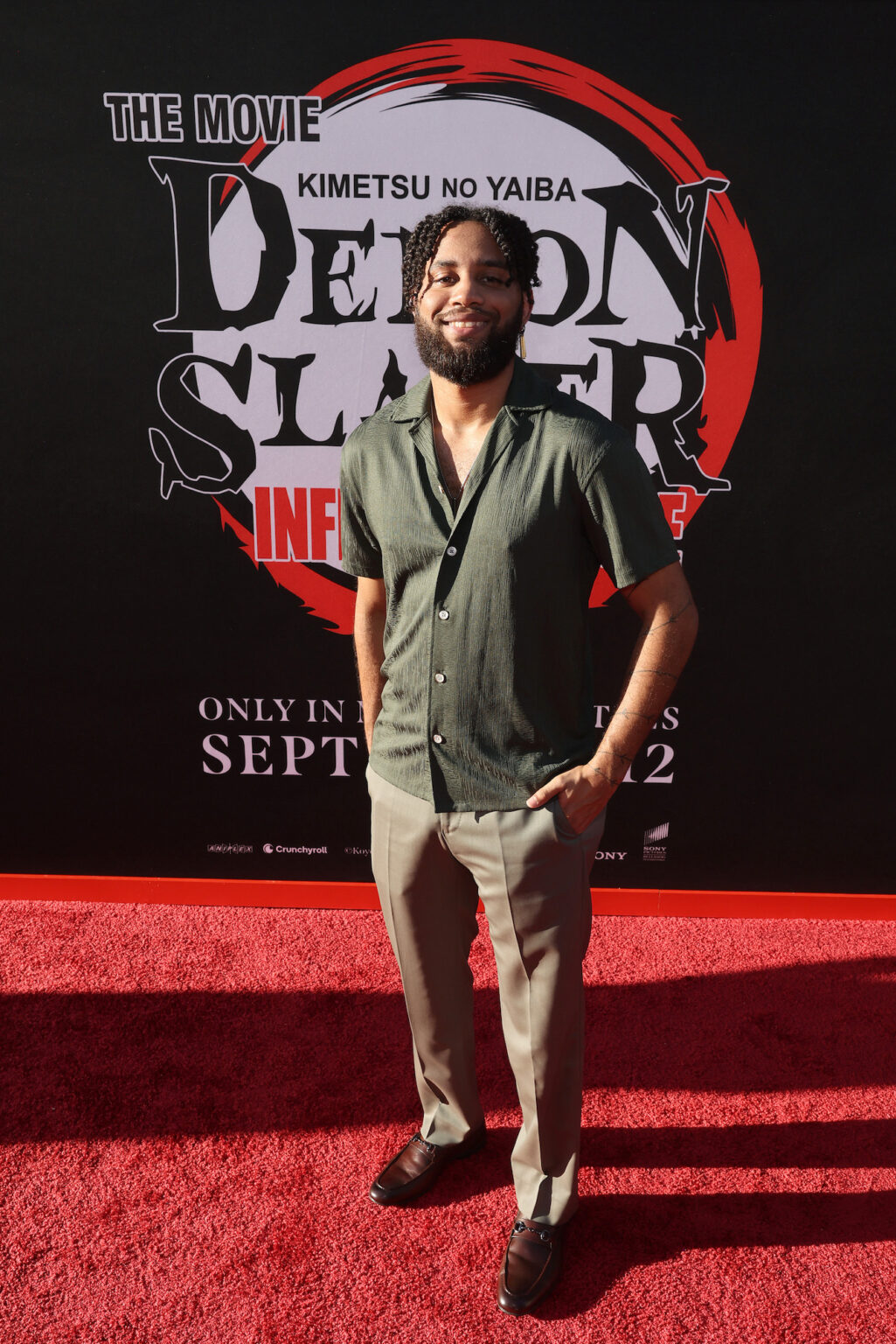 HOLLYWOOD, CALIFORNIA - SEPTEMBER 09: Drason Woods attends the Los Angeles premiere of "Demon Slayer: Kimetsu No Yaiba Infinity Castle" at TCL Chinese Theatre on September 09, 2025 in Hollywood, California. (Photo by Randy Shropshire/Getty Images for Crunchyroll, Sony Pictures Entertainment, Aniplex)