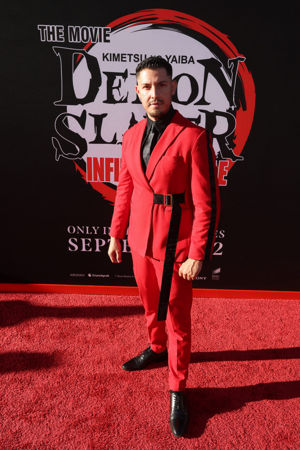 HOLLYWOOD, CALIFORNIA - SEPTEMBER 09: Anthony Zuniga attends the Los Angeles premiere of "Demon Slayer: Kimetsu No Yaiba Infinity Castle" at TCL Chinese Theatre on September 09, 2025 in Hollywood, California. (Photo by Randy Shropshire/Getty Images for Crunchyroll, Sony Pictures Entertainment, Aniplex)