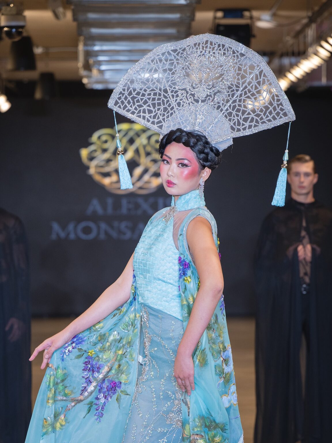 LOS ANGELES, CALIFORNIA - OCTOBER 16: Models walk the runway at the Alexis Monsanto show during Los Angeles Fashion Week Powered By Art Hearts Fashion at The New Mart on October 16, 2025 in Los Angeles, California. (Photo by Mark Gunter/Getty Images for Art Hearts Fashion)