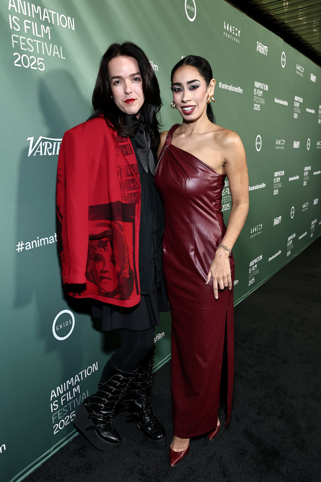 Daniel Dueñas and Jasmine Paige Moore