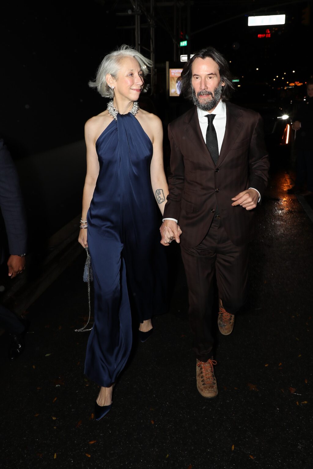 New York, New York - 10/13/25 - Alexandra Grant and Keanu Reeves attends the New York Special Screening of LIONSGATE “Good Fortune” - PICTURED: Alexandra Grant and Keanu Reeves - PHOTO by: Marion Curtis / StarPix for Lionsgate - Location: AMC Lincoln Square 13