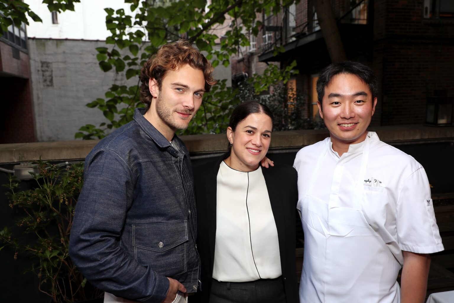 New York, New York - 10/10/25 - (L-R) Jesse Burgess (host of "Knife Edge: Chasing Michelin Stars"), Chef Mary Attea (The Musket Room) and SK Kim (Exec Chef of COQODAQ) attends A Premiere Celebration for Apple TV+ “Knife Edge: Chasing Michelin Stars” at The Musket Room and COQODAQ in New York CityPicturehouse - PICTURED: (L-R) Jesse Burgess (host of "Knife Edge: Chasing Michelin Stars"), Chef Mary Attea (The Musket Room) and SK Kim (Exec Chef of COQODAQ) - PHOTO by: Marion Curtis / StarPix for Apple TV+ - Location: The Musket Room and COQODAQ