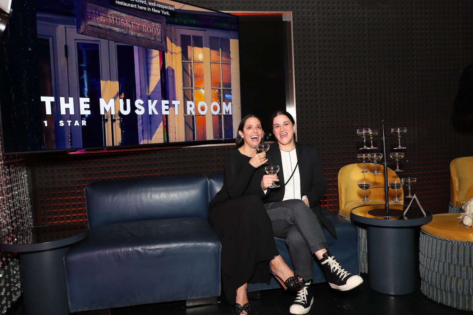 New York, New York - 10/10/25 - Nicole Vitagliano (Owner The Musket Room) and Chef Mary Attea (The Musket Room) attends A Premiere Celebration for Apple TV+ “Knife Edge: Chasing Michelin Stars” at The Musket Room and COQODAQ in New York CityPicturehouse - PICTURED: Nicole Vitagliano (Owner The Musket Room) and Chef Mary Attea (The Musket Room) - PHOTO by: Marion Curtis / StarPix for Apple TV+ - Location: The Musket Room and COQODAQ