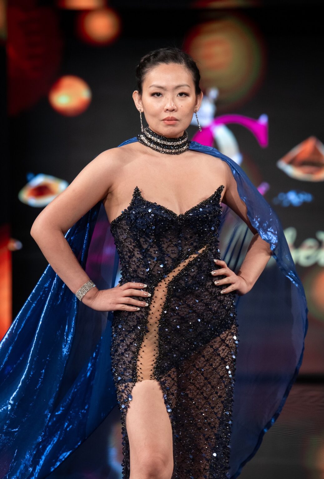 NEW YORK, NEW YORK - SEPTEMBER 13: A model walks the runway at the Drisha Closet show during New York Fashion Week at The Angel Orensanz Foundation on September 13, 2025 in New York City. (Photo by Mark Gunter/Getty Images for Art Hearts Fashion)