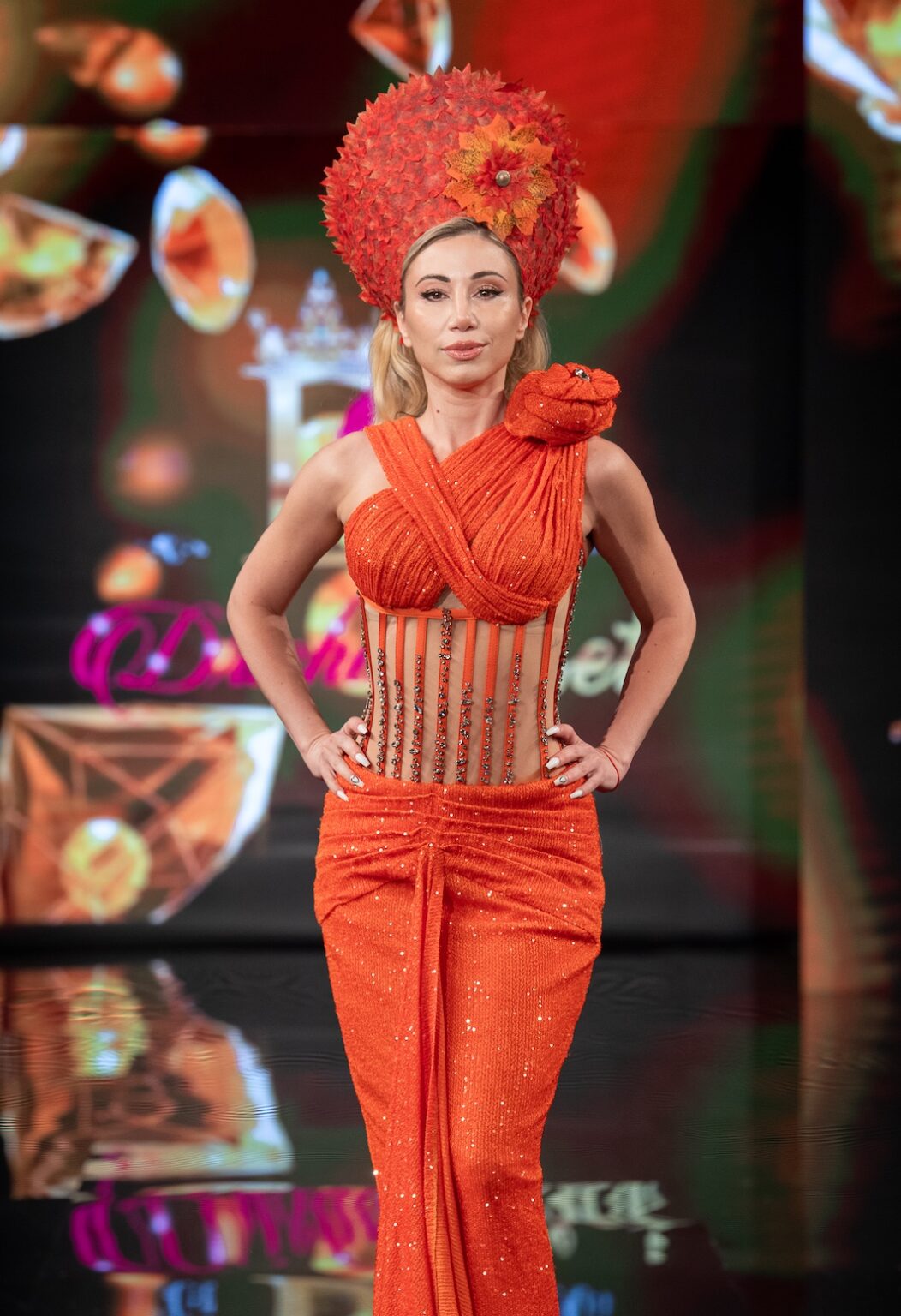 NEW YORK, NEW YORK - SEPTEMBER 13: A model walks the runway at the Drisha Closet show during New York Fashion Week at The Angel Orensanz Foundation on September 13, 2025 in New York City. (Photo by Mark Gunter/Getty Images for Art Hearts Fashion)