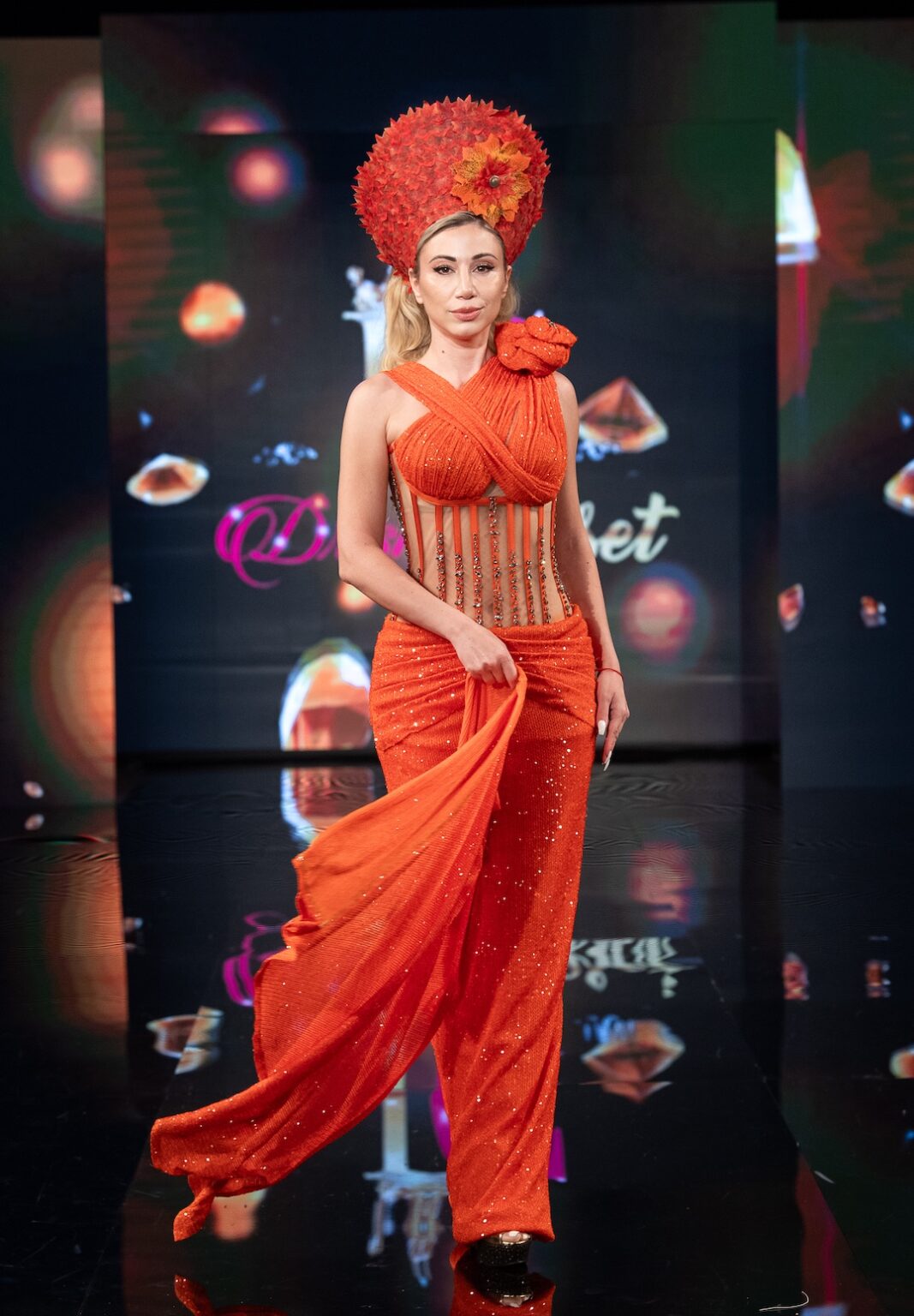 NEW YORK, NEW YORK - SEPTEMBER 13: A model walks the runway at the Drisha Closet show during New York Fashion Week at The Angel Orensanz Foundation on September 13, 2025 in New York City. (Photo by Mark Gunter/Getty Images for Art Hearts Fashion)