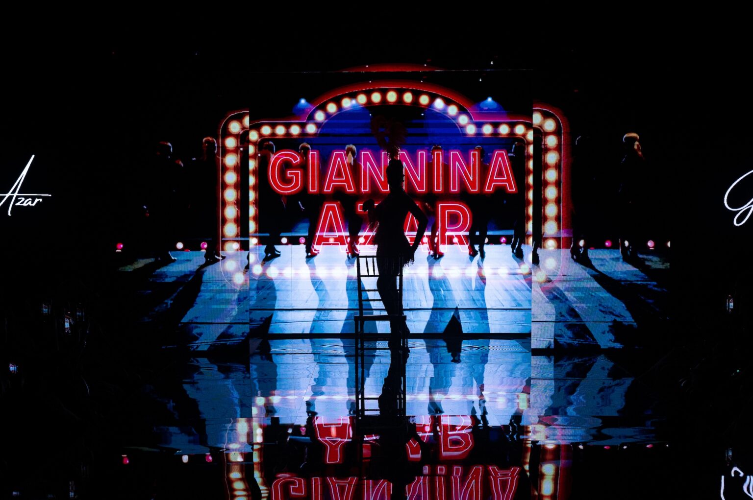 NEW YORK, NEW YORK - SEPTEMBER 14: A performer walks the runway at the Giannina Azar show during New York Fashion Week at The Angel Orensanz Foundation on September 14, 2025 in New York City. (Photo by Mark Gunter/Getty Images for Art Hearts Fashion)