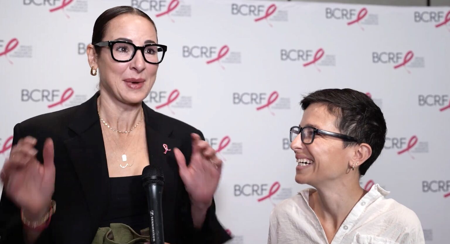 Justine Morris and Sarrah Strimel Bentley Interview at BCRF Breast Cancer Research Foundation 2025