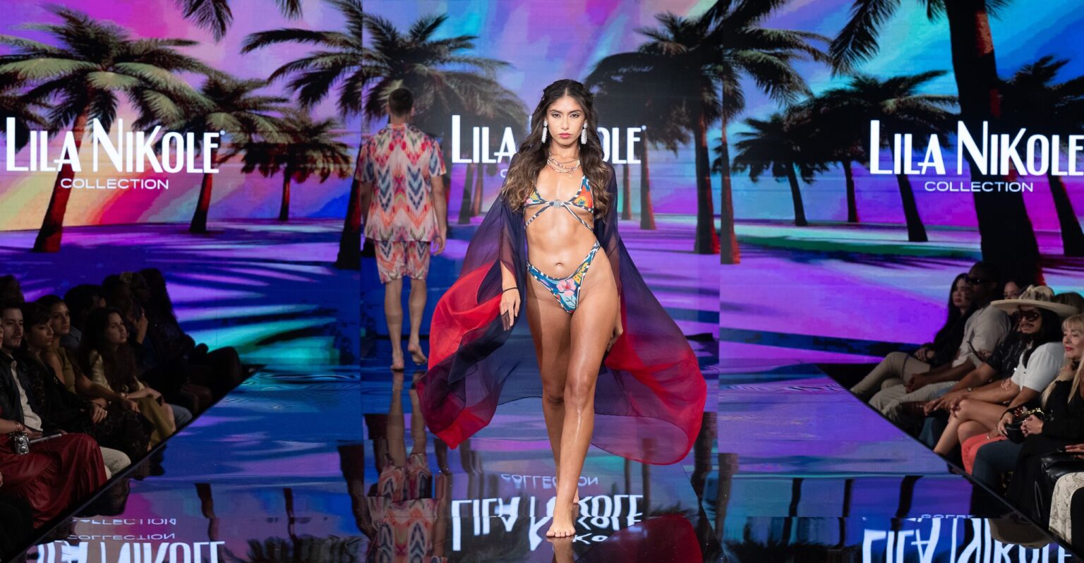NEW YORK, NEW YORK - SEPTEMBER 14: A model walks the runway at the Lila Nikole show during New York Fashion Week at The Angel Orensanz Foundation on September 14, 2025 in New York City. (Photo by Mark Gunter/Getty Images for Art Hearts Fashion)