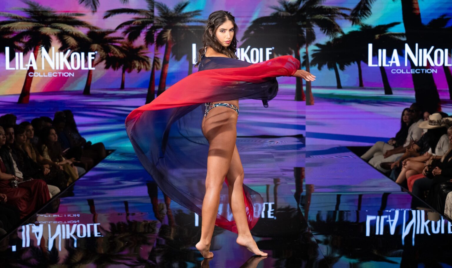 NEW YORK, NEW YORK - SEPTEMBER 14: A model walks the runway at the Lila Nikole show during New York Fashion Week at The Angel Orensanz Foundation on September 14, 2025 in New York City. (Photo by Mark Gunter/Getty Images for Art Hearts Fashion)