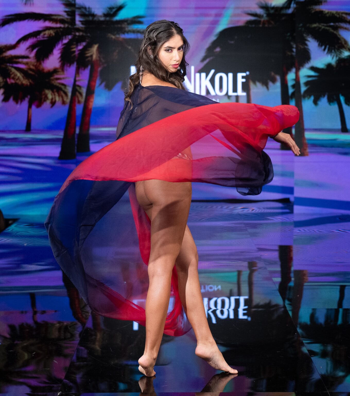 NEW YORK, NEW YORK - SEPTEMBER 14: A model walks the runway at the Lila Nikole show during New York Fashion Week at The Angel Orensanz Foundation on September 14, 2025 in New York City. (Photo by Mark Gunter/Getty Images for Art Hearts Fashion)