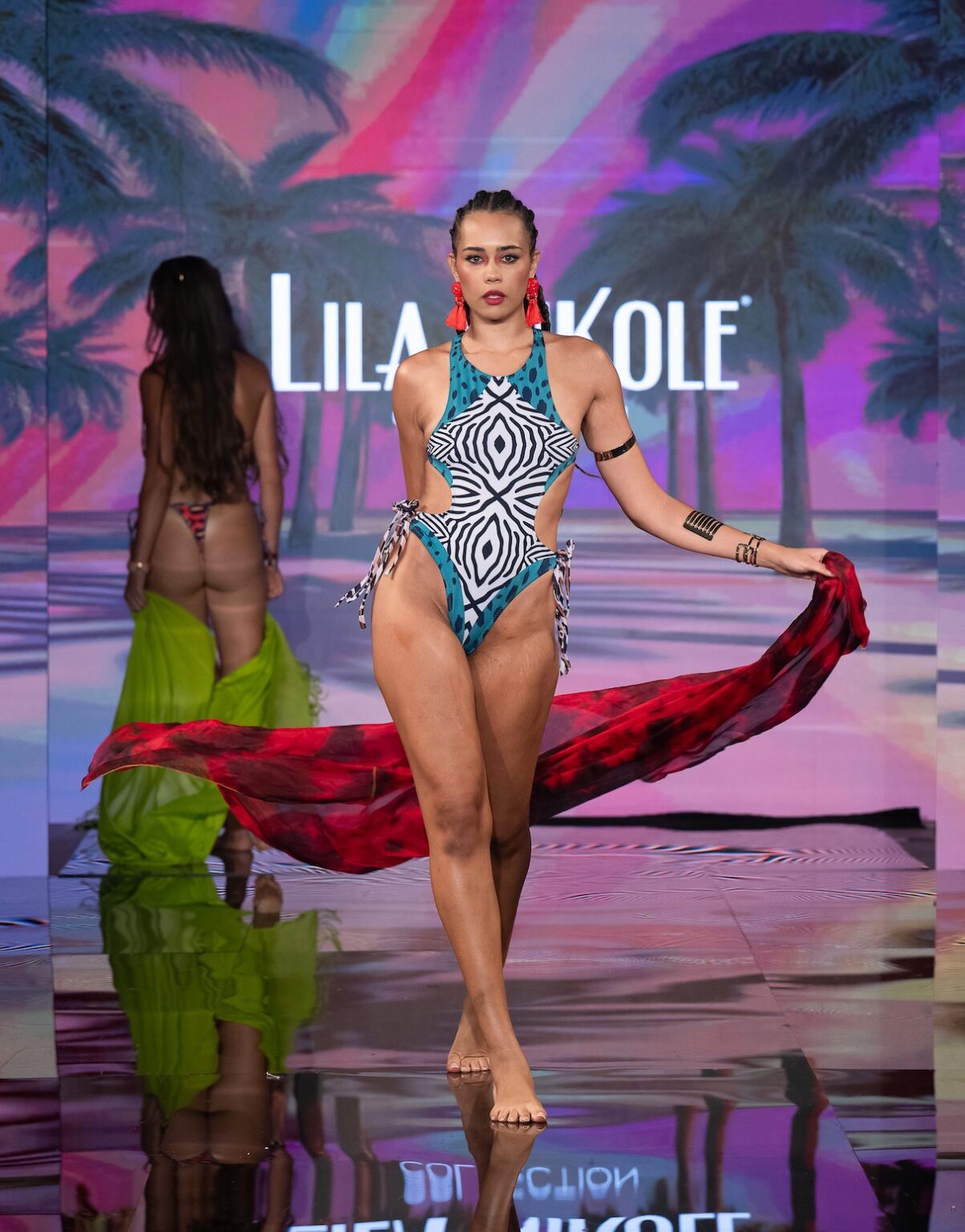 NEW YORK, NEW YORK - SEPTEMBER 14: A model walks the runway at the Lila Nikole show during New York Fashion Week at The Angel Orensanz Foundation on September 14, 2025 in New York City. (Photo by Mark Gunter/Getty Images for Art Hearts Fashion)