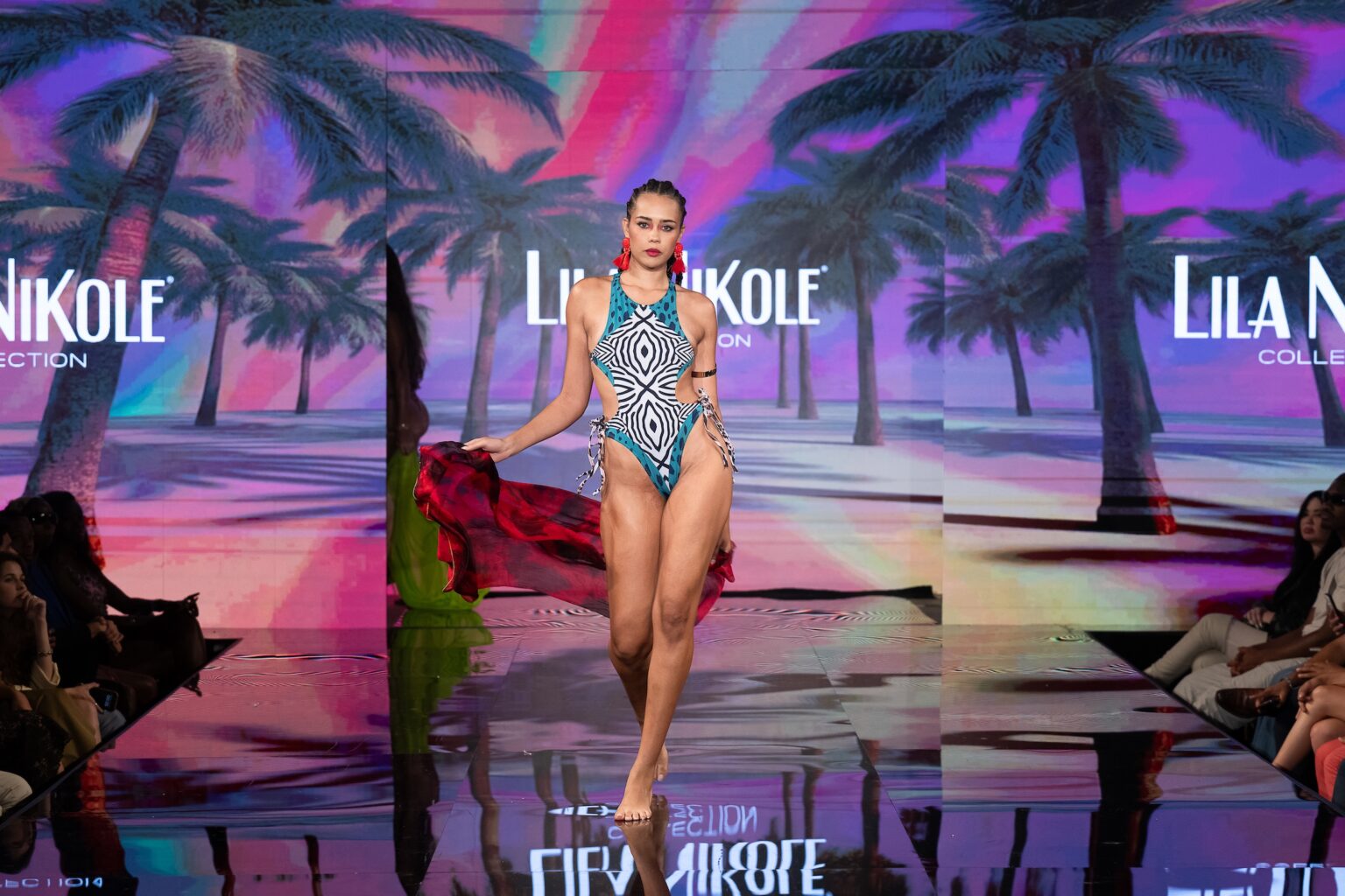 NEW YORK, NEW YORK - SEPTEMBER 14: A model walks the runway at the Lila Nikole show during New York Fashion Week at The Angel Orensanz Foundation on September 14, 2025 in New York City. (Photo by Mark Gunter/Getty Images for Art Hearts Fashion)