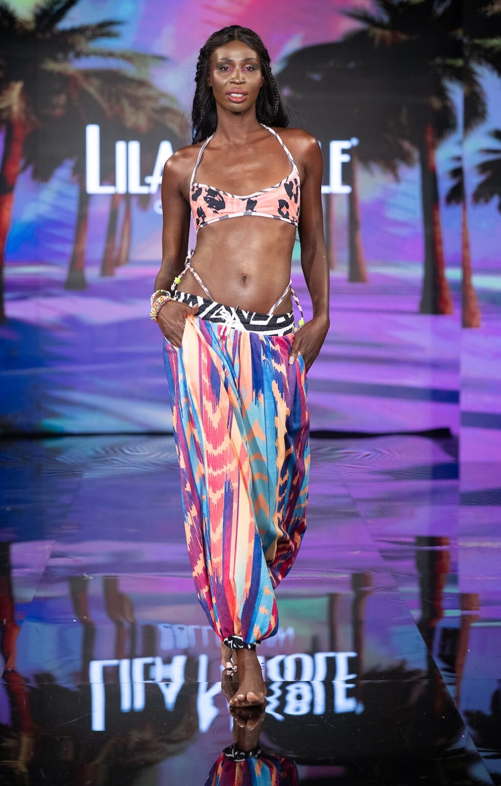 NEW YORK, NEW YORK - SEPTEMBER 14: A model walks the runway at the Lila Nikole show during New York Fashion Week at The Angel Orensanz Foundation on September 14, 2025 in New York City. (Photo by Mark Gunter/Getty Images for Art Hearts Fashion)