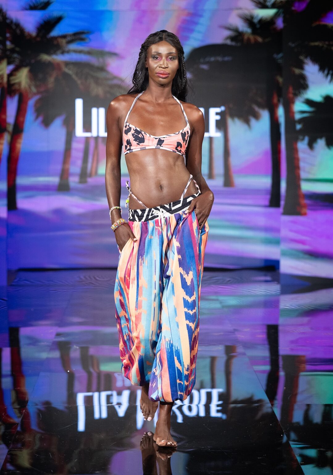 NEW YORK, NEW YORK - SEPTEMBER 14: A model walks the runway at the Lila Nikole show during New York Fashion Week at The Angel Orensanz Foundation on September 14, 2025 in New York City. (Photo by Mark Gunter/Getty Images for Art Hearts Fashion)