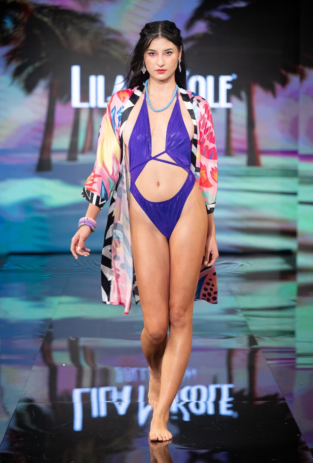 NEW YORK, NEW YORK - SEPTEMBER 14: A model walks the runway at the Lila Nikole show during New York Fashion Week at The Angel Orensanz Foundation on September 14, 2025 in New York City. (Photo by Mark Gunter/Getty Images for Art Hearts Fashion)
