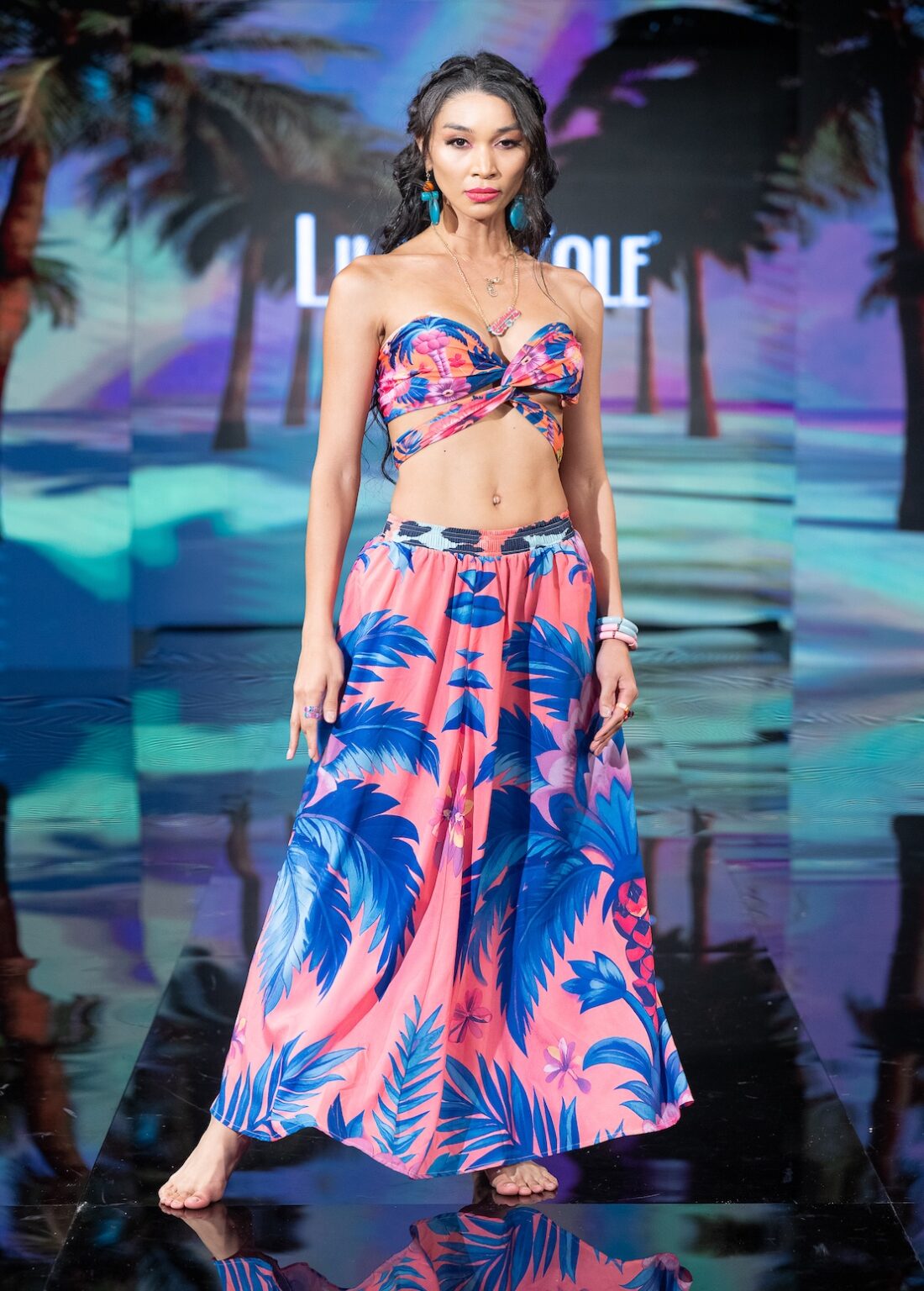 NEW YORK, NEW YORK - SEPTEMBER 14: A model walks the runway at the Lila Nikole show during New York Fashion Week at The Angel Orensanz Foundation on September 14, 2025 in New York City. (Photo by Mark Gunter/Getty Images for Art Hearts Fashion)