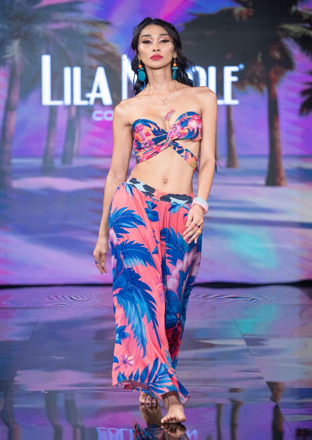 NEW YORK, NEW YORK - SEPTEMBER 14: A model walks the runway at the Lila Nikole show during New York Fashion Week at The Angel Orensanz Foundation on September 14, 2025 in New York City. (Photo by Mark Gunter/Getty Images for Art Hearts Fashion)
