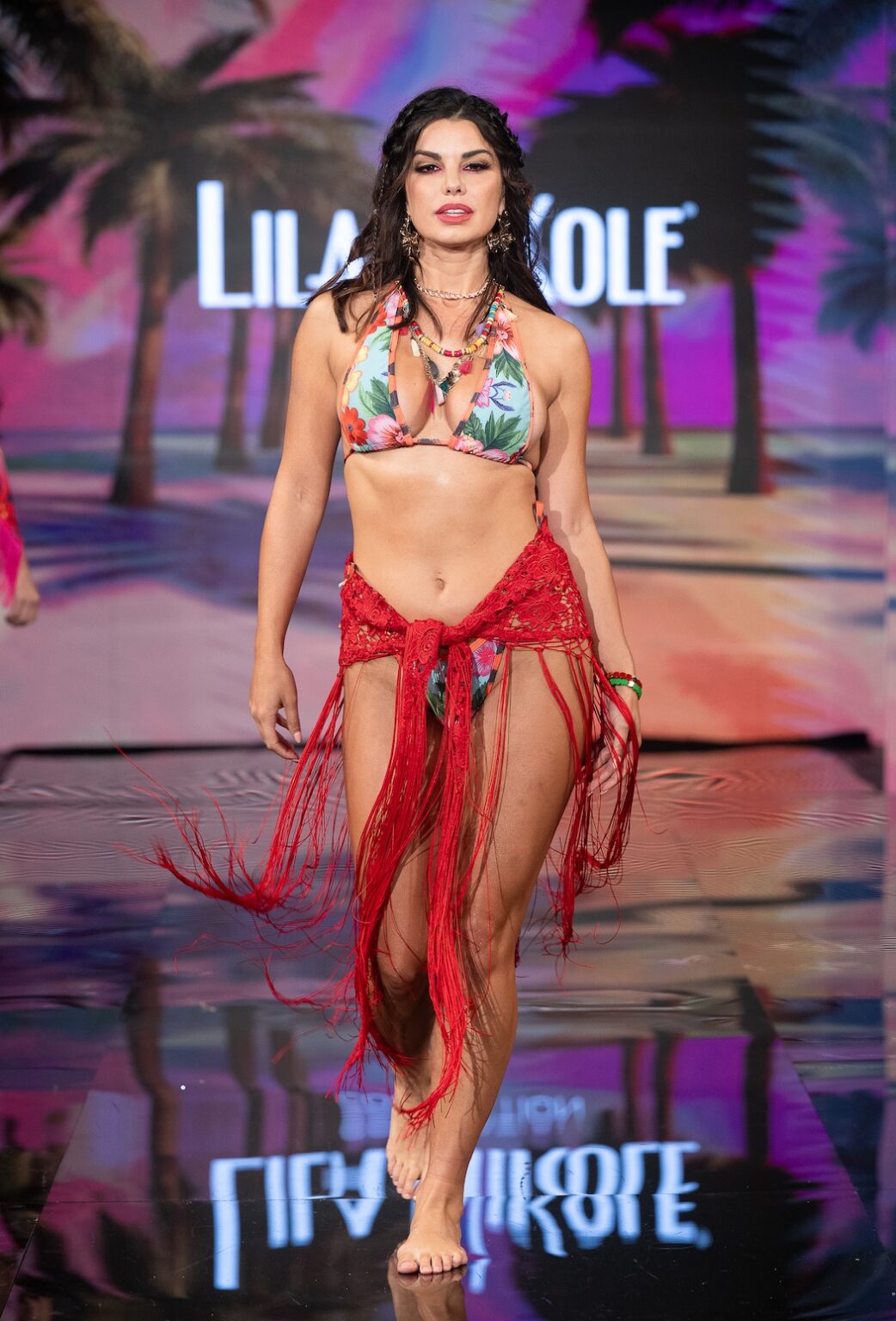 NEW YORK, NEW YORK - SEPTEMBER 14: A model walks the runway at the Lila Nikole show during New York Fashion Week at The Angel Orensanz Foundation on September 14, 2025 in New York City. (Photo by Mark Gunter/Getty Images for Art Hearts Fashion)