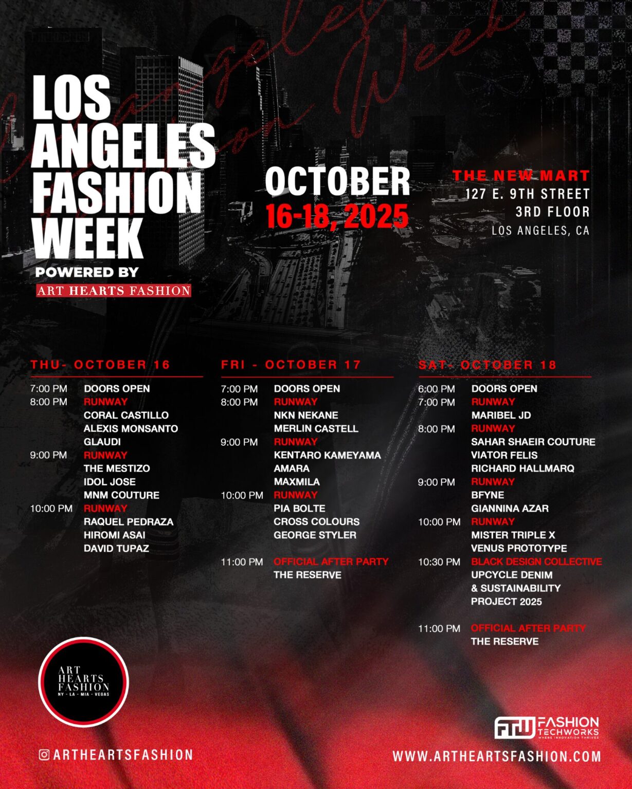 Los Angeles Fashion Week Beginning October 16 2025 | Powered by Art Hearts Fashion