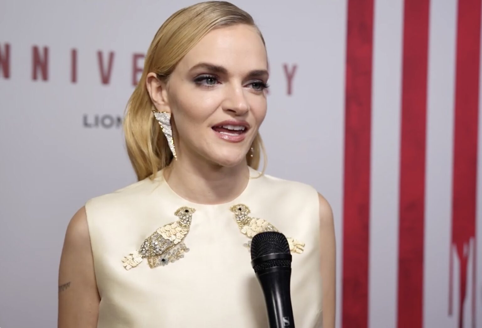 Madeline Brewer Interview about ANNIVERSARY at the Movie Premiere Red Carpet Event in New York City