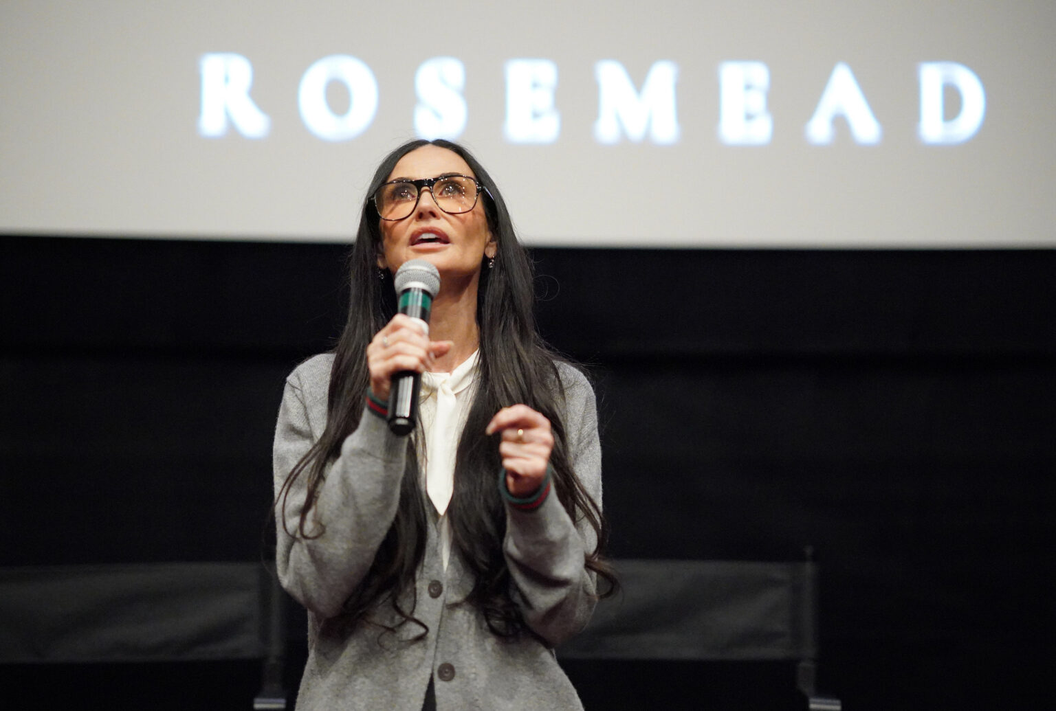 Demi Moore attends Vertical’s Rosemead Special Screening at the AMC Century City on Thursday, October 16, 2025 in Los Angeles.