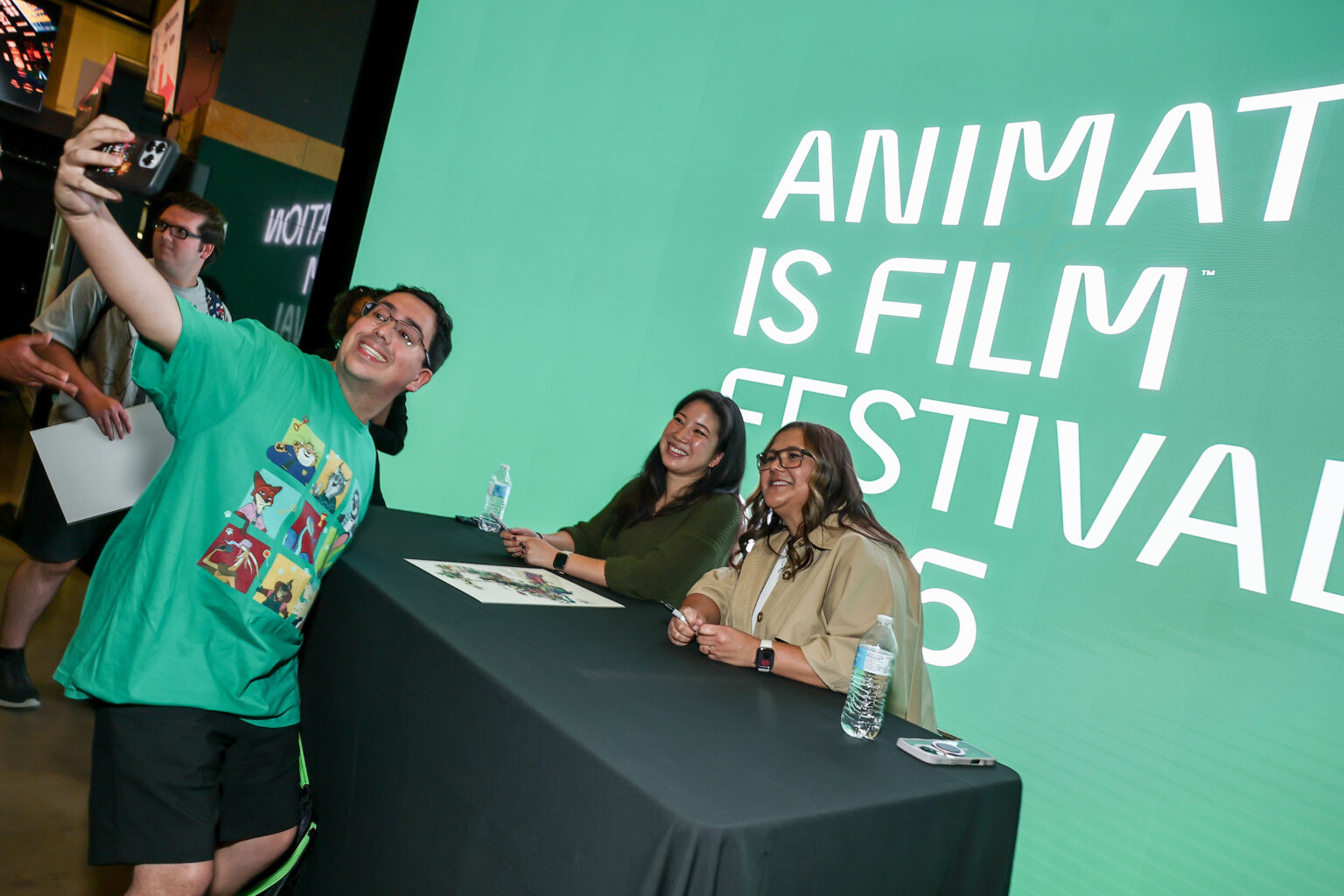 Guest with Carrie Liao and Yvette Merino