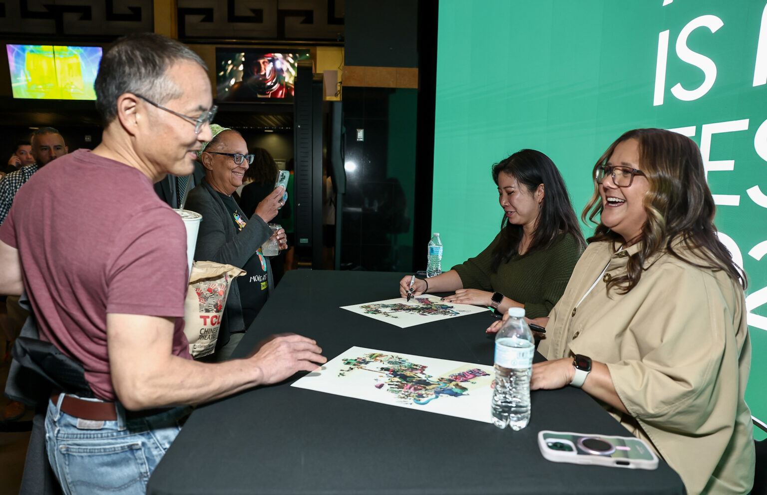 Guest with Carrie Liao and Yvette Merino