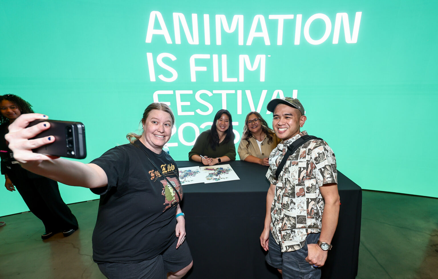 Carrie Liao, Yvette Merino and guests