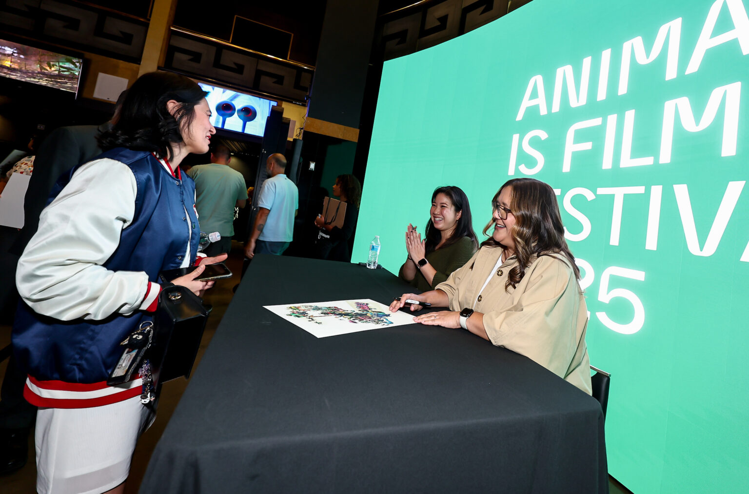 Guest with Carrie Liao and Yvette Merino