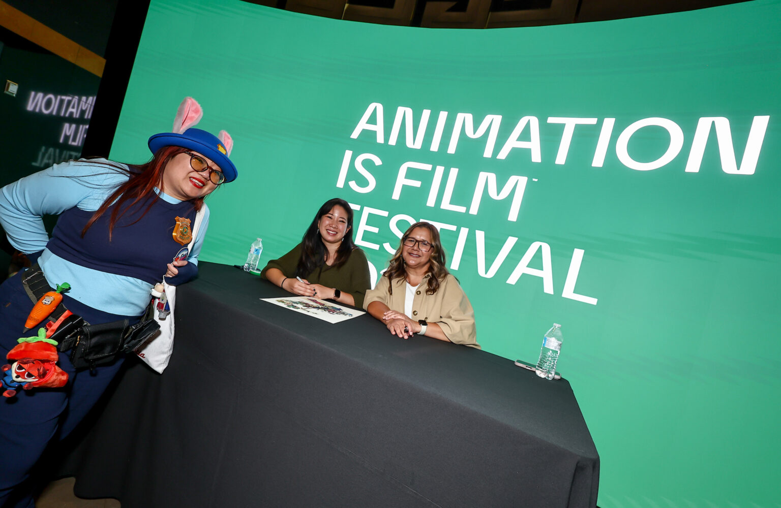 Guest with Carrie Liao and Yvette Merino