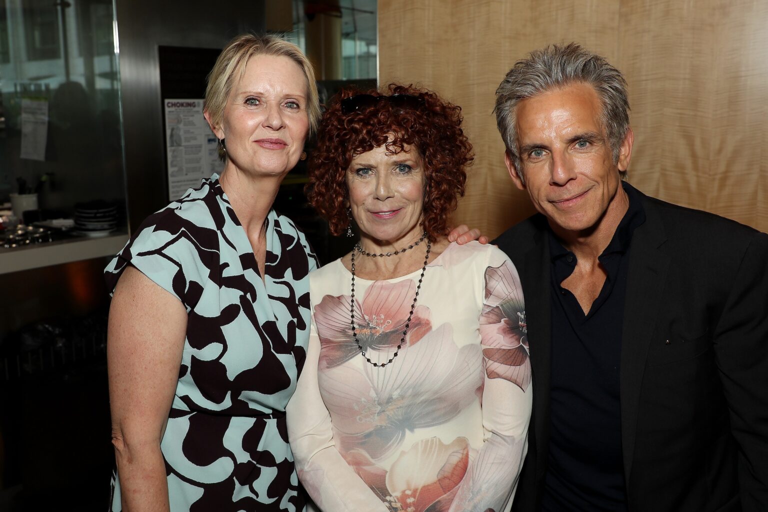 New York, New York - 10/5/25 - Cynthia Nixon, Amy Stiller and Ben Stiller (Director, Writer) attends 2025 New York Film Festival World Premiere of Apple Original Films’ “Stiller & Meara: Nothing is Lost” at Alice Tully Hall. “Stiller & Meara: Nothing is Lost” will debut in select theaters October 17, 2025 before premiering globally on Apple TV+ October 24, 2025. - PICTURED: Cynthia Nixon, Amy Stiller and Ben Stiller (Director, Writer) - PHOTO by: Marion Curtis / StarPix for Apple Original Films - Location: Alice Tully Hall, Lincoln Center