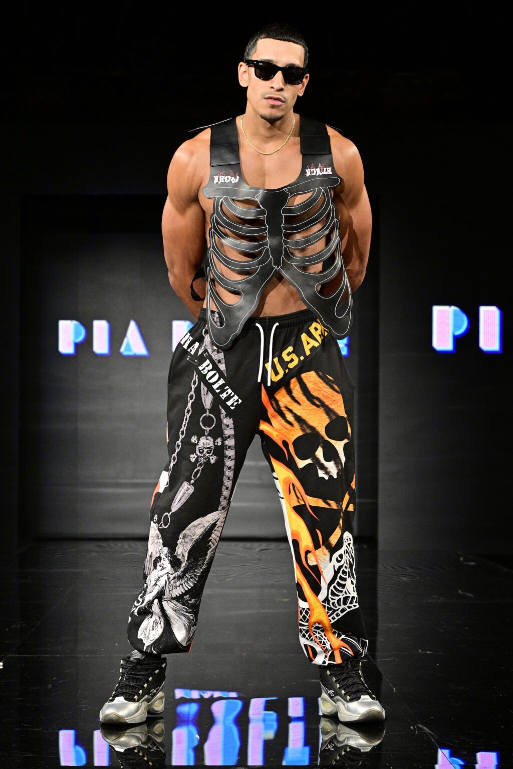 NEW YORK, NEW YORK - SEPTEMBER 11: A model walks the runway for Pia Bolte during New York Fashion Week Powered By Art Hearts Fashion at The Angel Orensanz Foundation on September 11, 2025 in New York City. (Photo by Eugene Gologursky/Getty Images for Art Hearts Fashion)