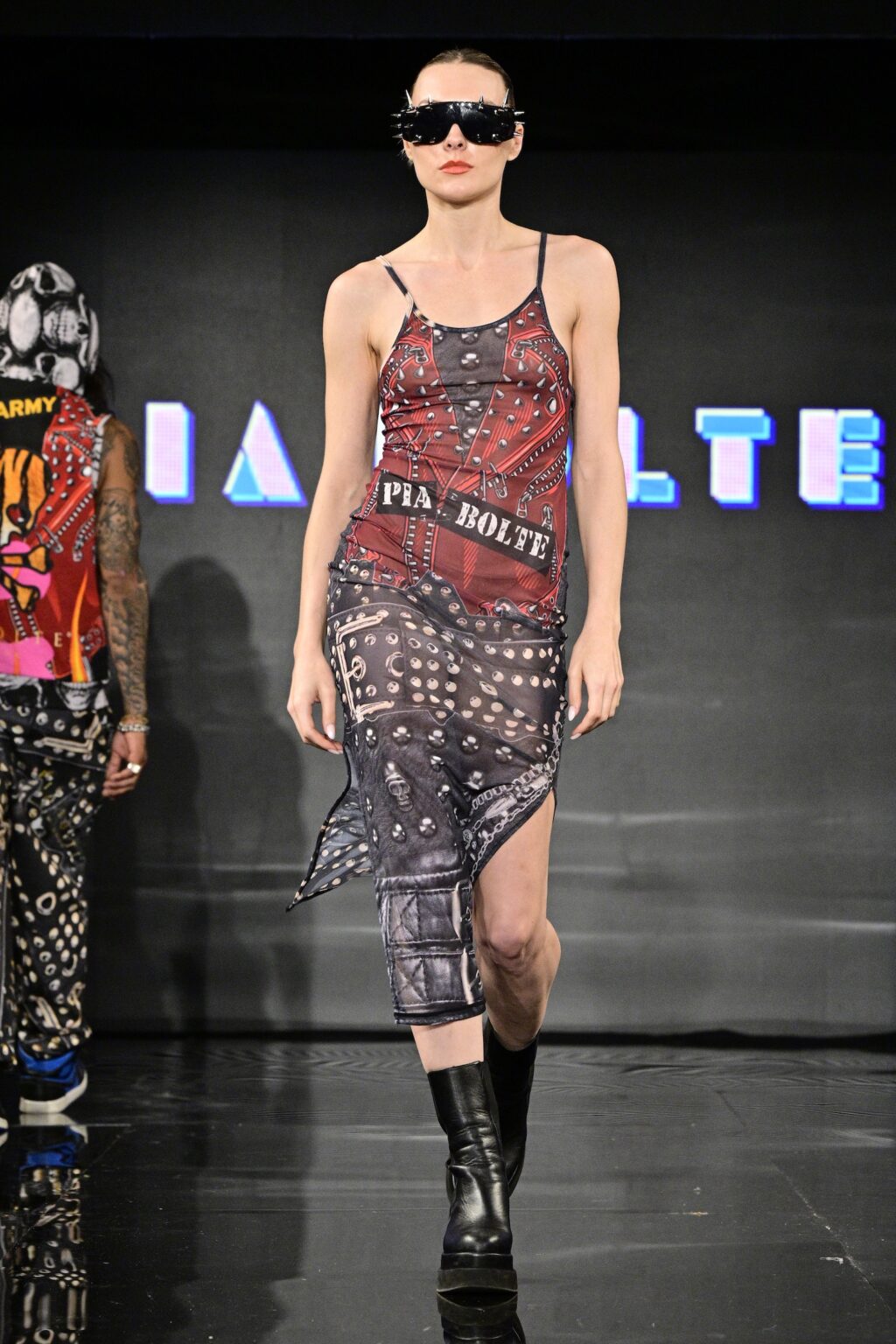 NEW YORK, NEW YORK - SEPTEMBER 11: A model walks the runway for Pia Bolte during New York Fashion Week Powered By Art Hearts Fashion at The Angel Orensanz Foundation on September 11, 2025 in New York City. (Photo by Eugene Gologursky/Getty Images for Art Hearts Fashion)