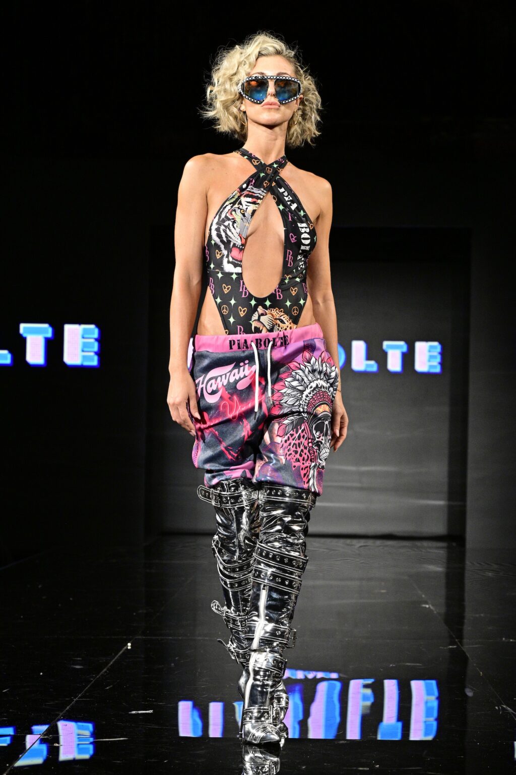 NEW YORK, NEW YORK - SEPTEMBER 11: A model walks the runway for Pia Bolte during New York Fashion Week Powered By Art Hearts Fashion at The Angel Orensanz Foundation on September 11, 2025 in New York City. (Photo by Eugene Gologursky/Getty Images for Art Hearts Fashion)