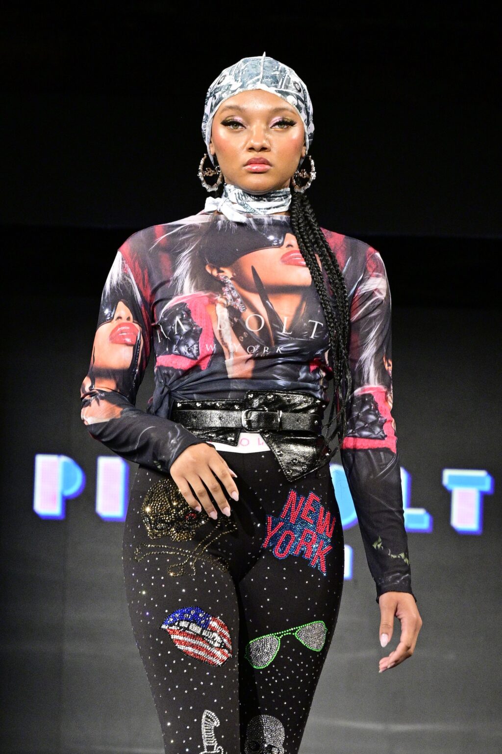 NEW YORK, NEW YORK - SEPTEMBER 11: A model walks the runway for Pia Bolte during New York Fashion Week Powered By Art Hearts Fashion at The Angel Orensanz Foundation on September 11, 2025 in New York City. (Photo by Eugene Gologursky/Getty Images for Art Hearts Fashion)