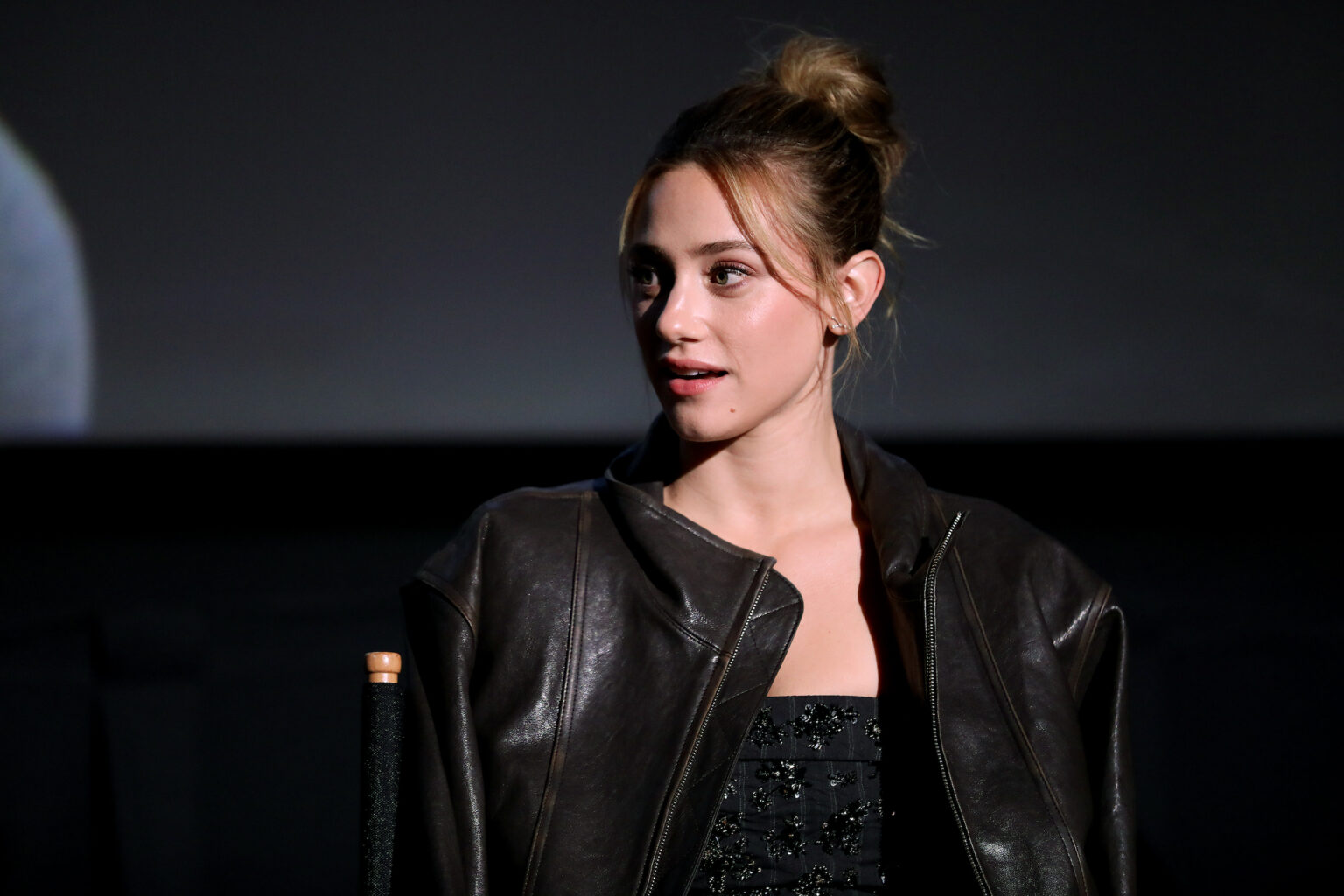 Brooklyn, New York - 10/16/25 - Lili Reinhart attends the Hal & Harper MUBI and Letterboxd hosted special screening and Q&A at the Alamo Drafthouse in Brooklyn on Oct 16, 2025 - PICTURED: Lili Reinhart - PHOTO by: Marion Curtis / StarPix for MUBI - Location: Alamo Drafthouse