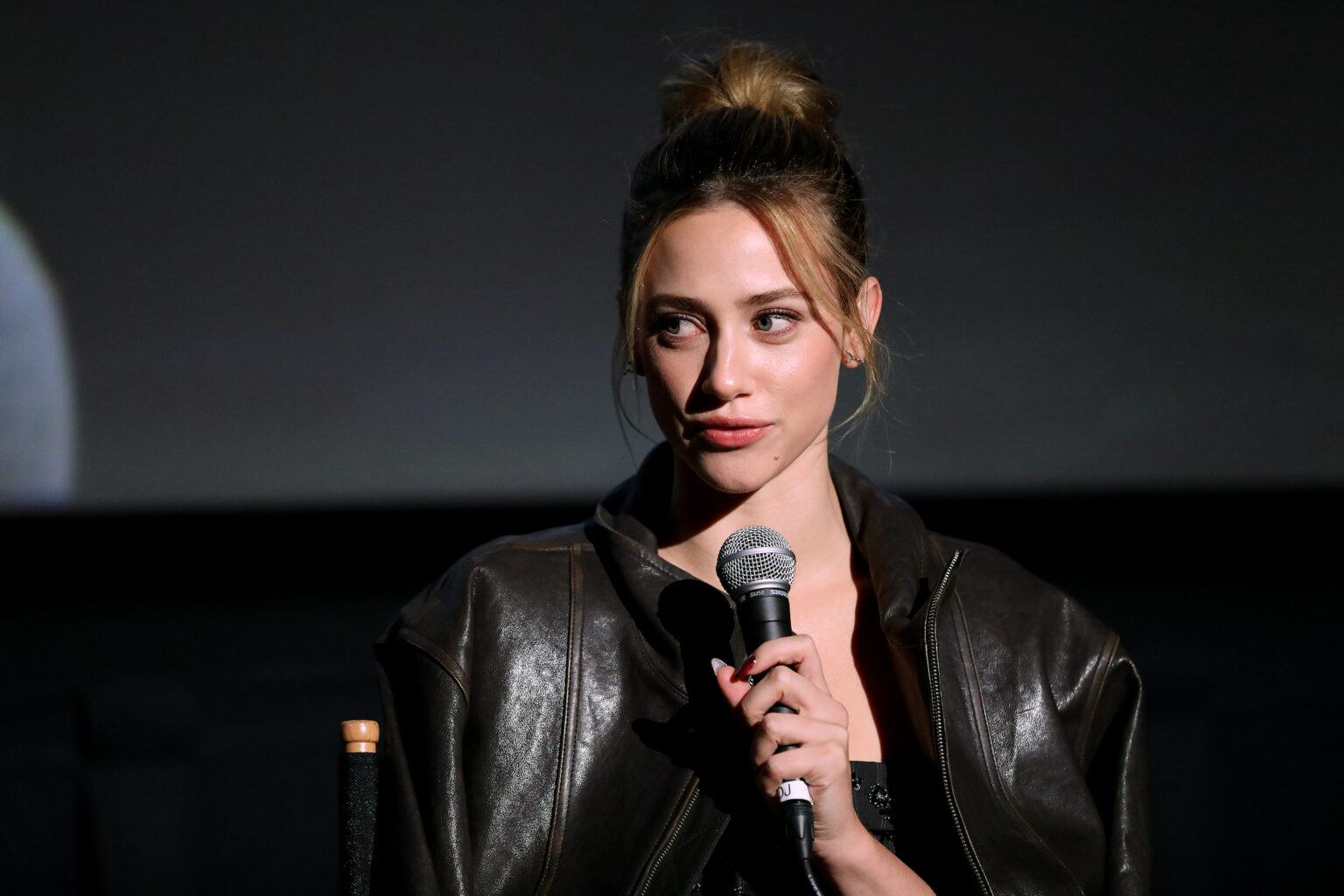 Brooklyn, New York - 10/16/25 - Lili Reinhart attends the Hal & Harper MUBI and Letterboxd hosted special screening and Q&A at the Alamo Drafthouse in Brooklyn on Oct 16, 2025 - PICTURED: Lili Reinhart - PHOTO by: Marion Curtis / StarPix for MUBI - Location: Alamo Drafthouse