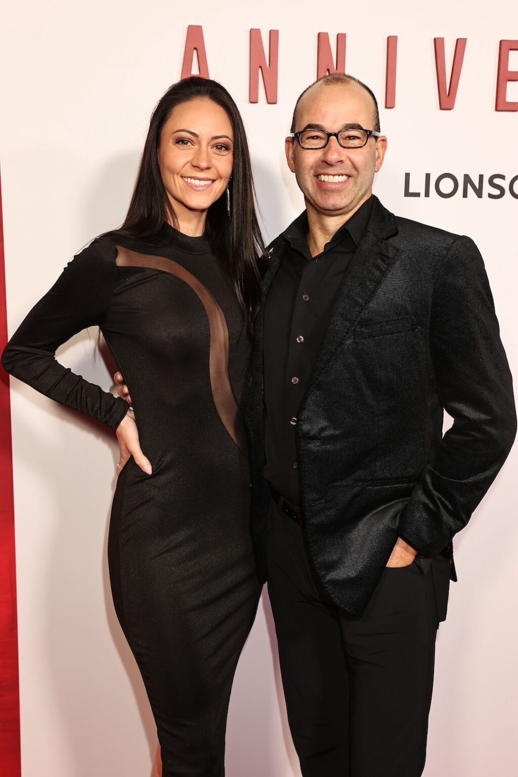 New York, New York - 10/21/25 Lionsgate’s “ ANNIVERSARY “ New York Premiere . -PICTURED: James Murrey with Wife - PHOTO by: Dave Allocca / Starpix - Location: Metrograph