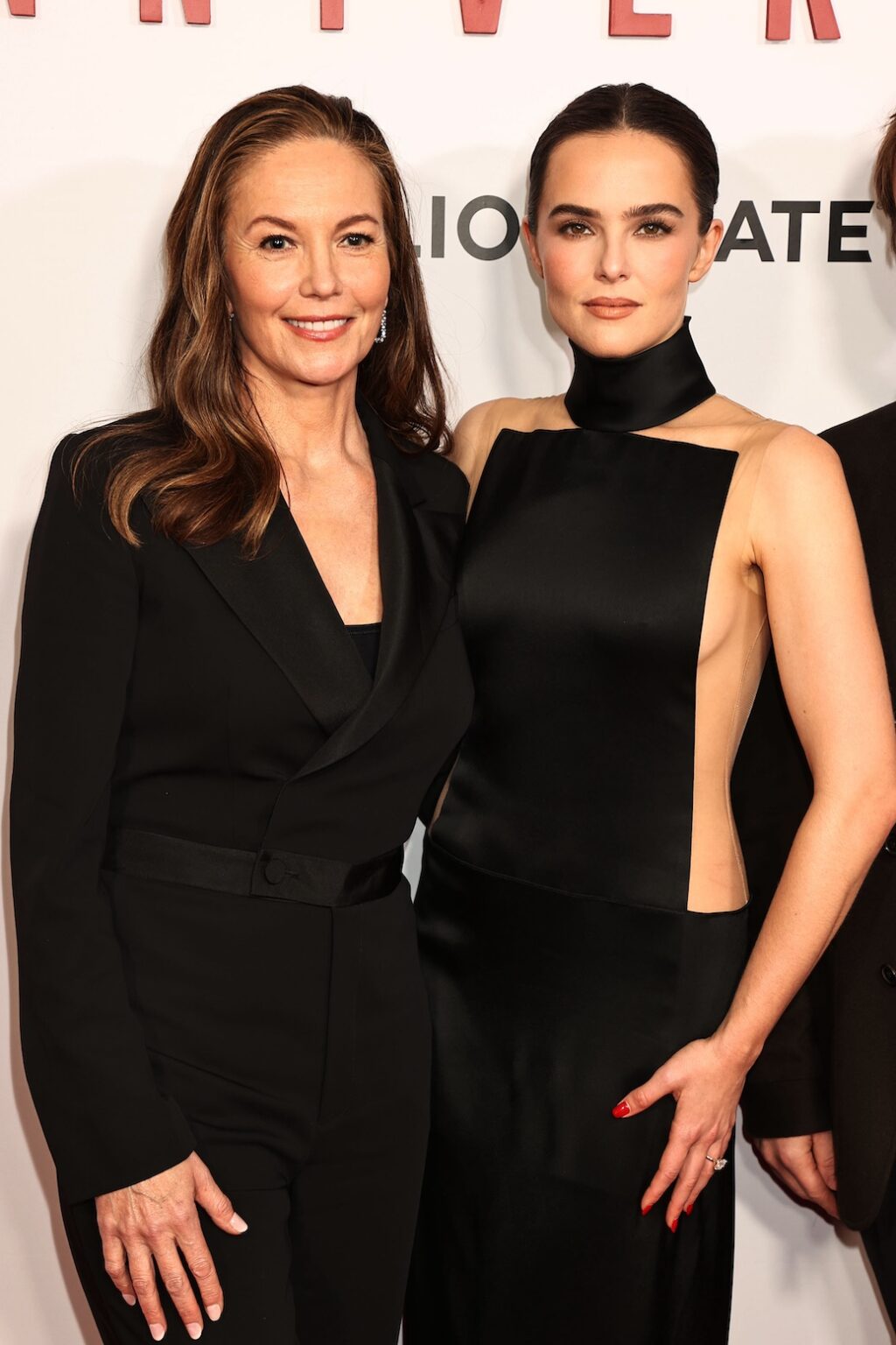 New York, New York - 10/21/25 Lionsgate’s “ ANNIVERSARY “ New York Premiere . -PICTURED: Diane Lane and Zoey Deutch - PHOTO by: Dave Allocca / Starpix - Location: Metrograph