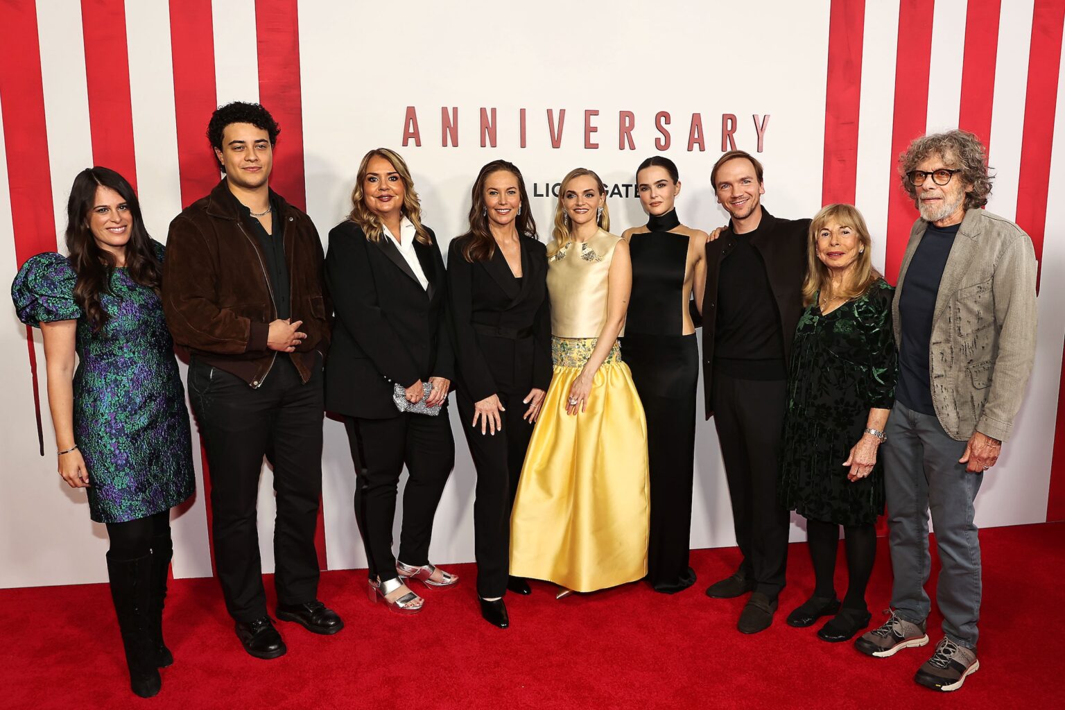 New York, New York - 10/21/25 Lionsgate’s “ ANNIVERSARY “ New York Premiere . -PICTURED: Cast And filmakers of Anniversary - PHOTO by: Dave Allocca / Starpix - Location: Metrograph
