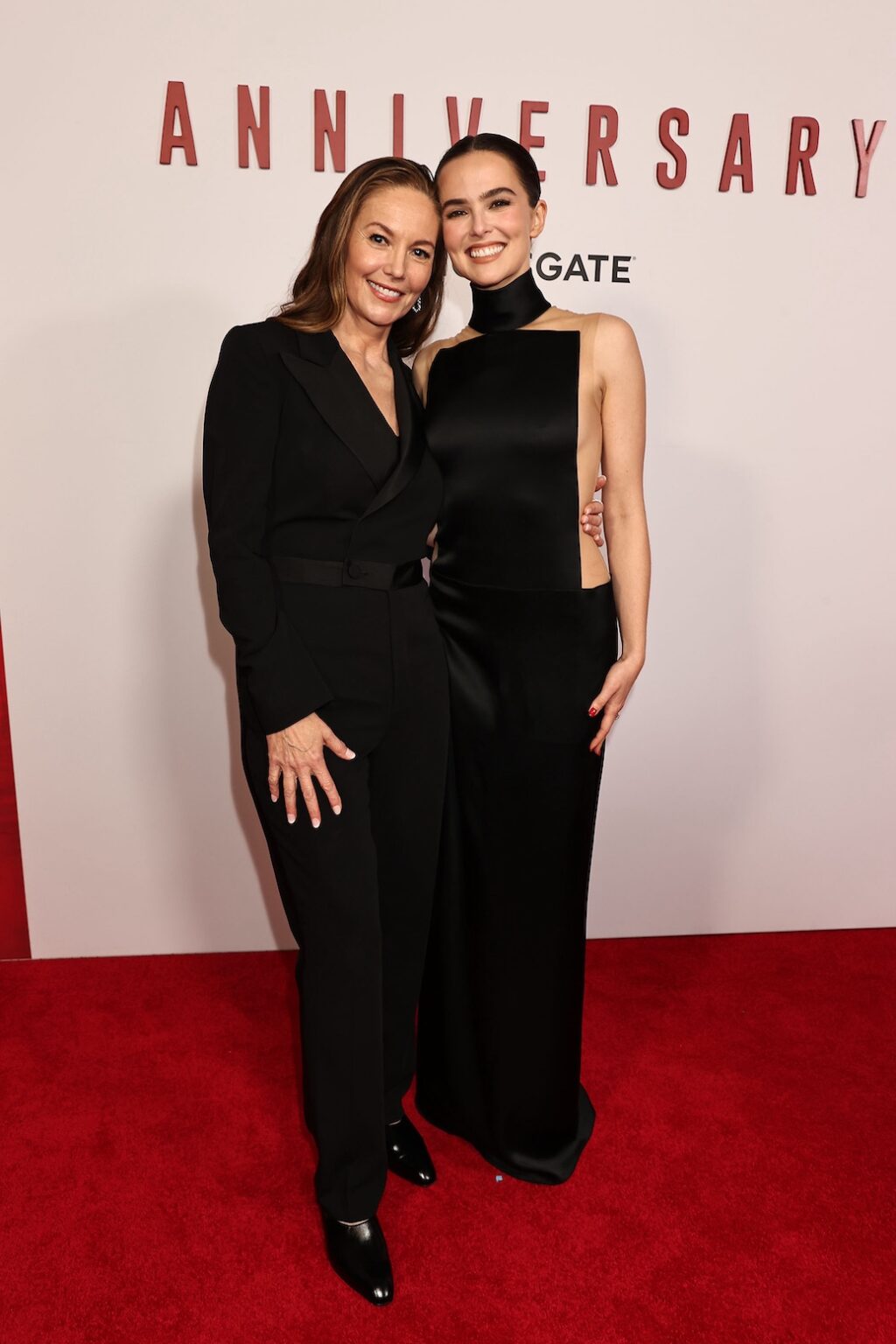 New York, New York - 10/21/25 Lionsgate’s “ ANNIVERSARY “ New York Premiere . -PICTURED: Diane Lane and Zoey Deutch - PHOTO by: Dave Allocca / Starpix - Location: Metrograph