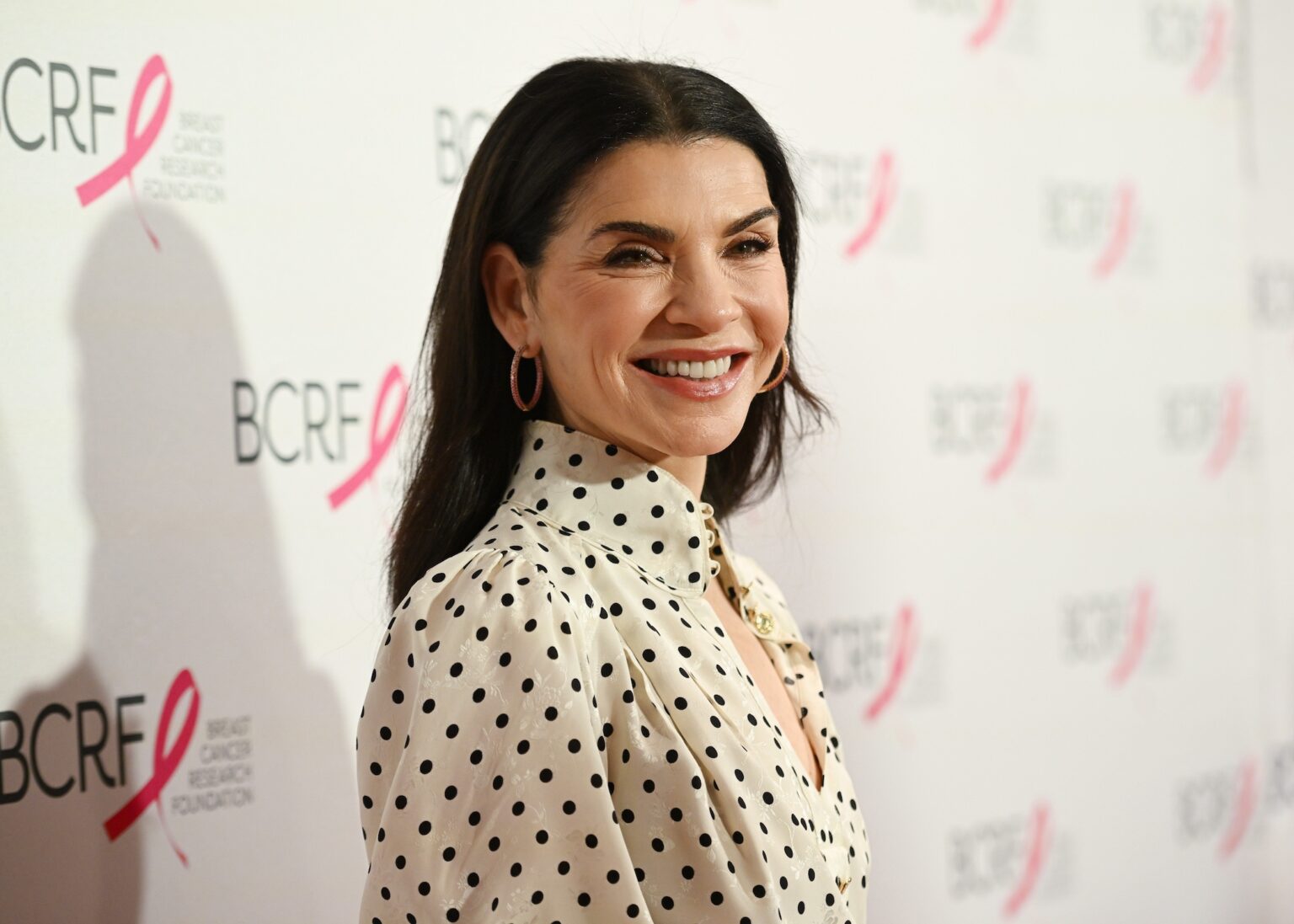 NEW YORK, NEW YORK - OCTOBER 30: Julianna Margulies attends the Breast Cancer Research Foundation New York Symposium & Awards Luncheon at New York Hilton Midtown on October 30, 2025 in New York City. (Photo by Noam Galai/Getty Images for Breast Cancer Research Foundation) PHOTO BY NOAM GALAI