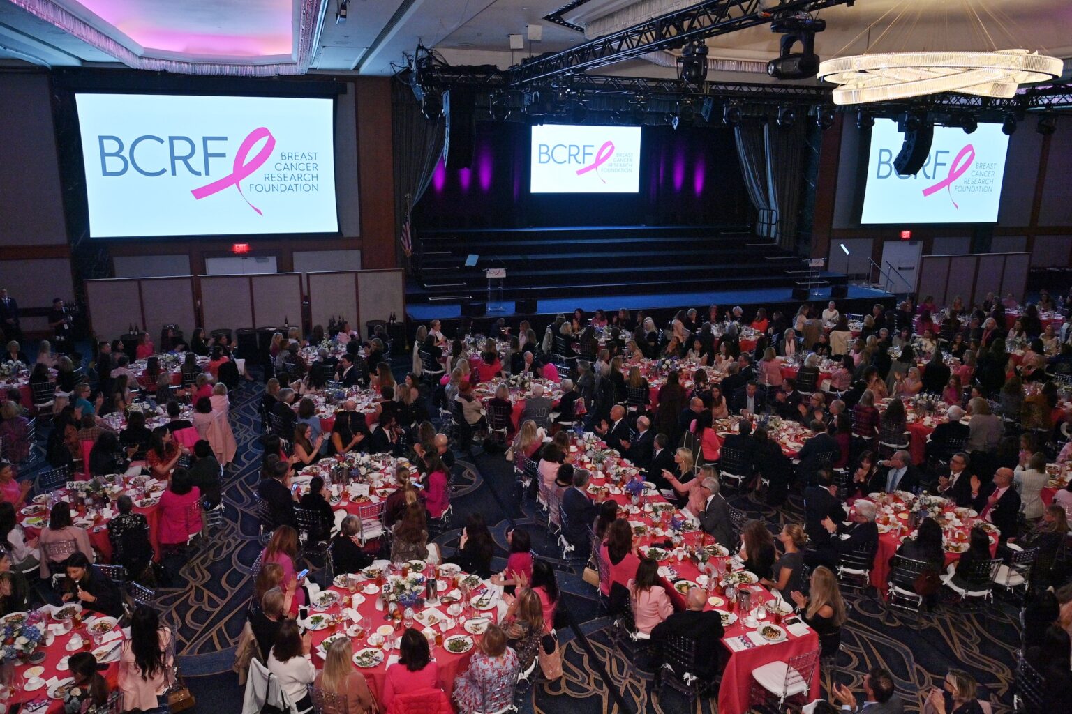 NEW YORK, NEW YORK - OCTOBER 30: Guests attend the Breast Cancer Research Foundation New York Symposium & Awards Luncheon at New York Hilton Midtown on October 30, 2025 in New York City. (Photo by Bryan Bedder/Getty Images for Breast Cancer Research Foundation)