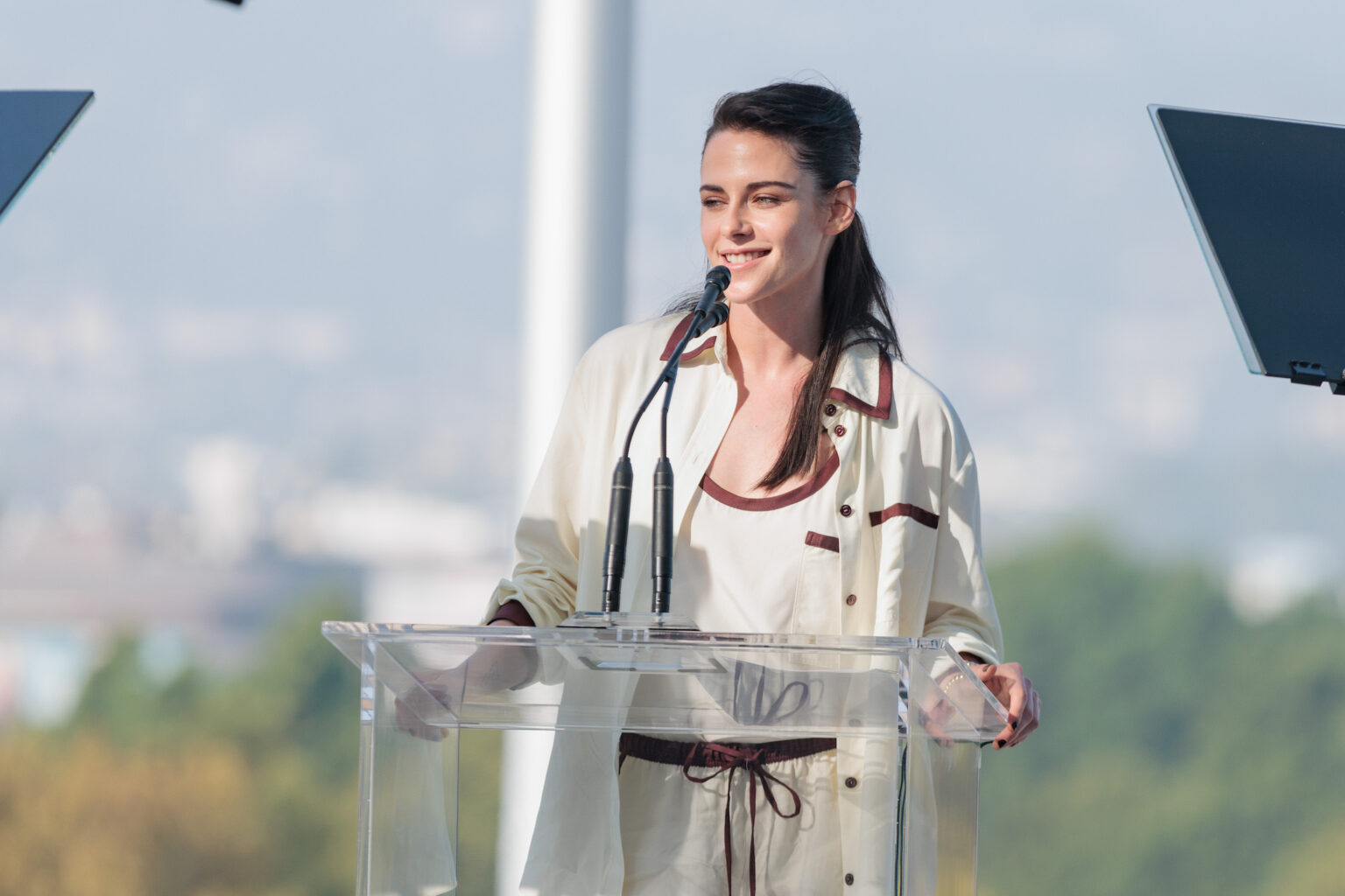 Kristen Stewart at the Academy Women’s Luncheon Presented by CHANEL hosted by the Academy of Motion Picture Arts and Sciences on Tuesday, November 4, 2025.