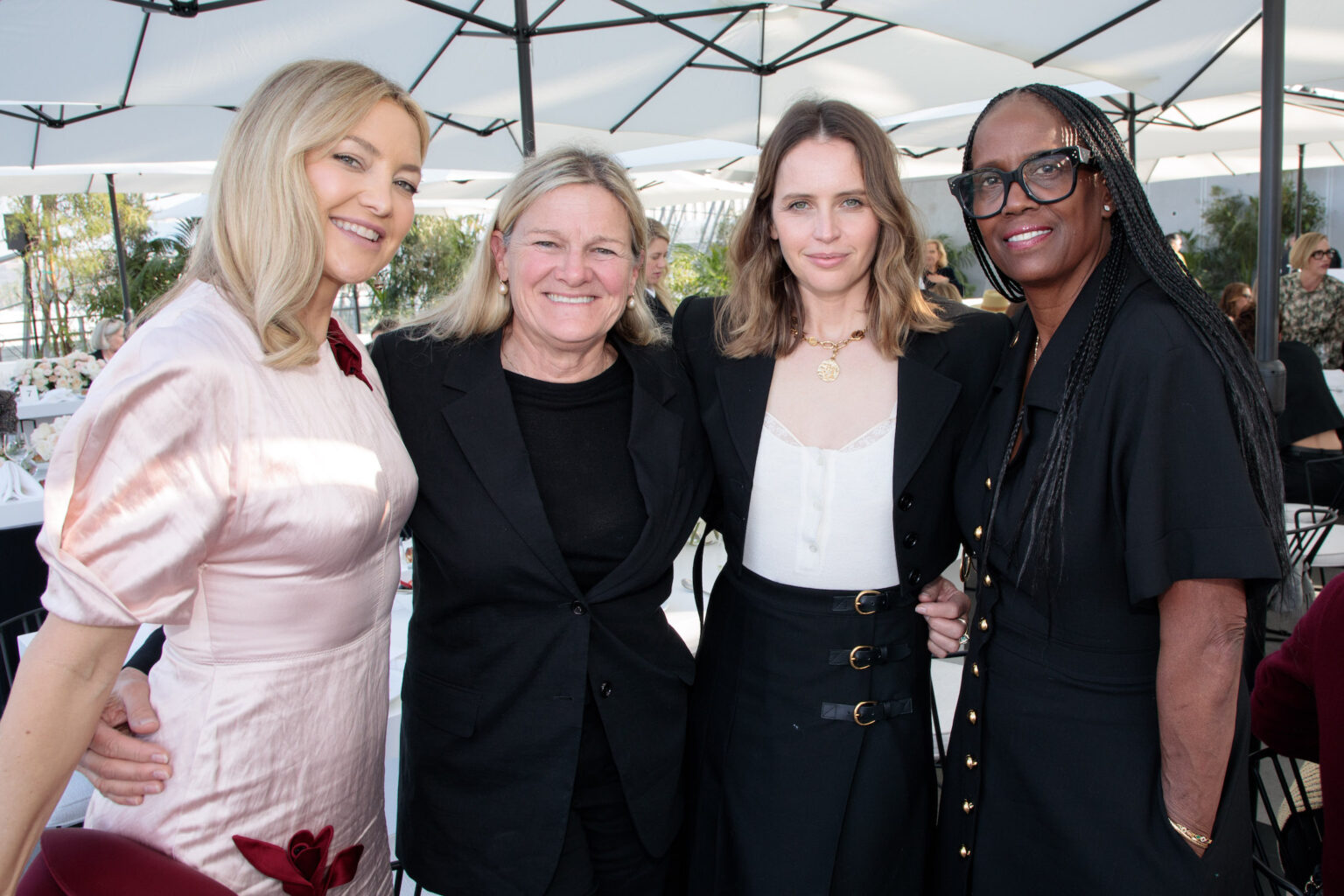 Kate Hudson, Ellen Kuras, Felicity Jones and Kim Taylor-Coleman at the Academy Women’s Luncheon Presented by CHANEL hosted by the Academy of Motion Picture Arts and Sciences on Tuesday, November 4, 2025.