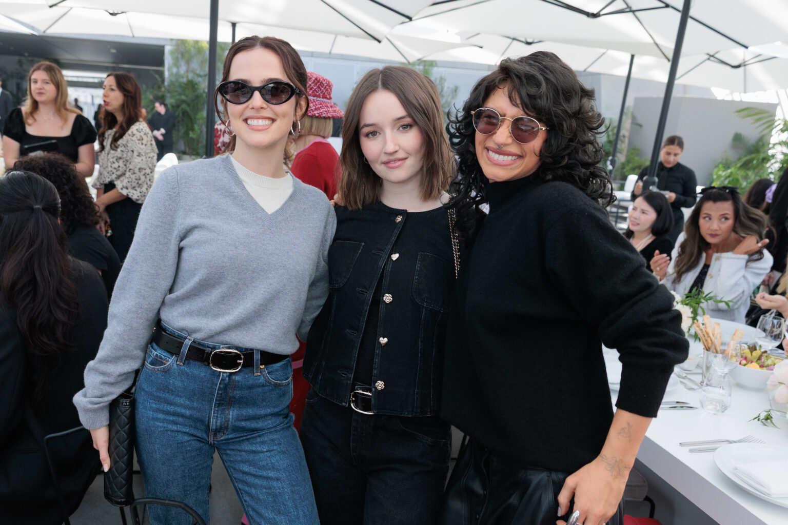 Zoey Deutch, Kaitlyn Dever and Odessa A'zion at the Academy Women’s Luncheon Presented by CHANEL hosted by the Academy of Motion Picture Arts and Sciences on Tuesday, November 4, 2025.