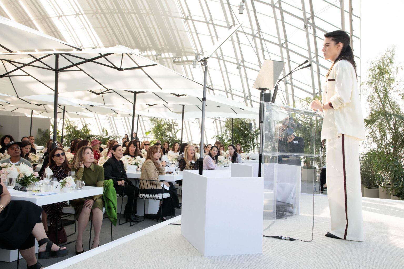 Kristen Stewart at the Academy Women’s Luncheon Presented by CHANEL hosted by the Academy of Motion Picture Arts and Sciences on Tuesday, November 4, 2025.
