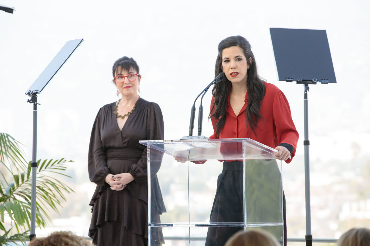 Alina Simone and Marlén Viñayo at the Academy Women’s Luncheon Presented by CHANEL hosted by the Academy of Motion Picture Arts and Sciences on Tuesday, November 4, 2025.