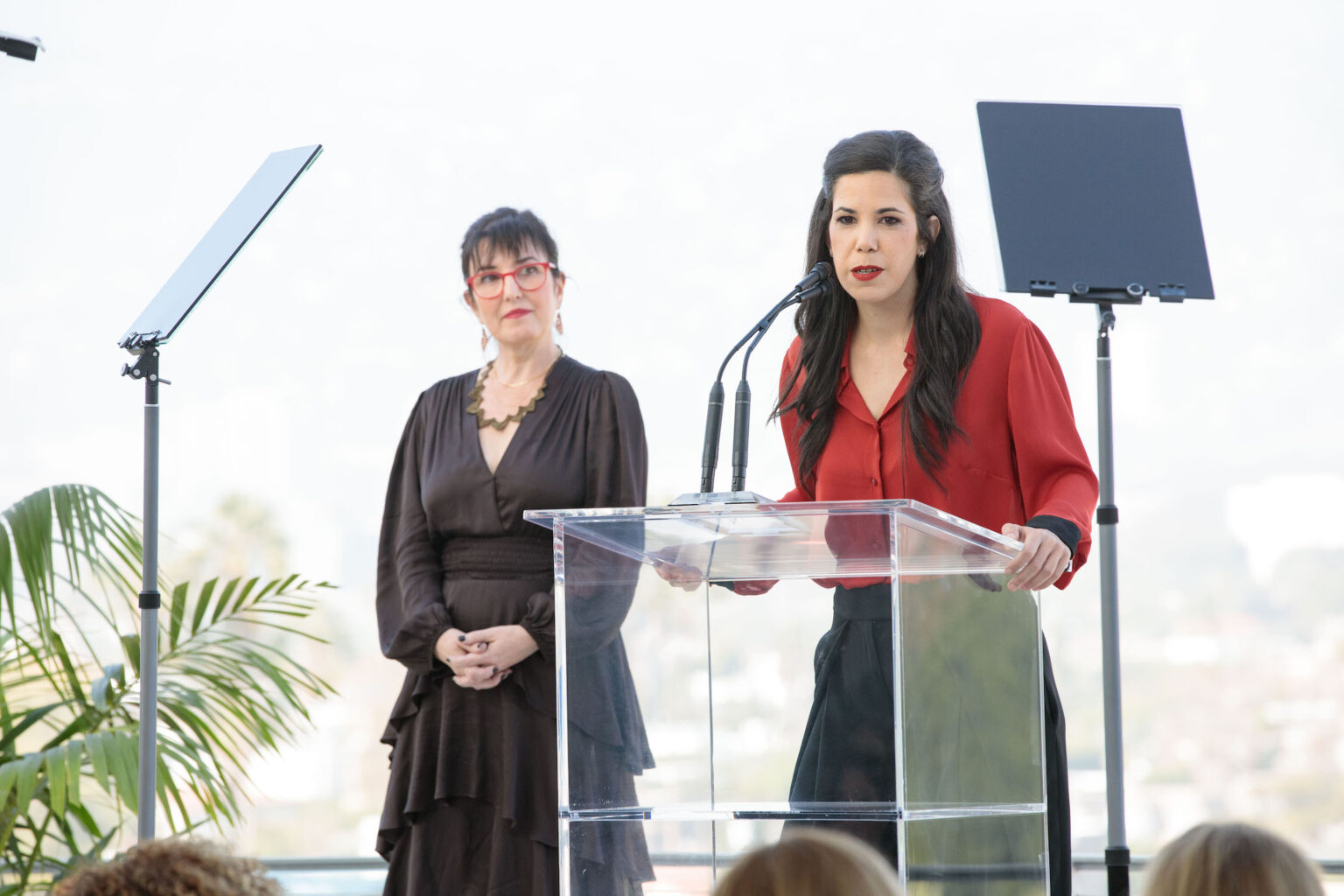 Alina Simone and Marlén Viñayo at the Academy Women’s Luncheon Presented by CHANEL hosted by the Academy of Motion Picture Arts and Sciences on Tuesday, November 4, 2025.